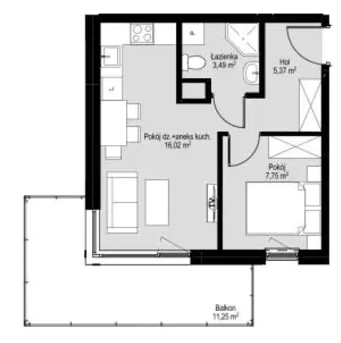 Nowy Apartament 2-pokojowy Wysoki Standard Krowodrza - zdjęcie 11