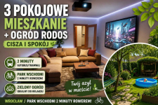 3pok, 49met, okolice Gliwickiej ROZKŁAD/PIWNICA/OGRÓD (Wrocław)