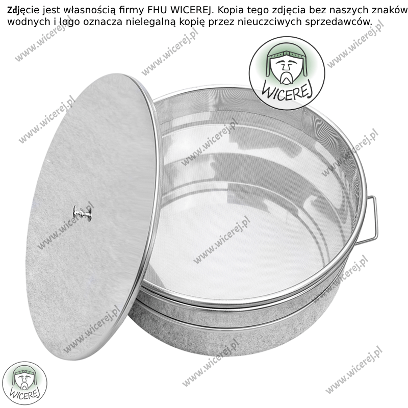 Nierdzewny Odstojnik Pojemnik do miodu poj. 30L z Sitem Jaśliska - zdjęcie 5