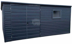 Schowek - domek ogrodowy 5x3m Brama dwuskrzydłowa okno dach GP517
