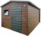 Schowek domek ogrodowy 2,7x3,5m drzwi okno dach rynny ID1047