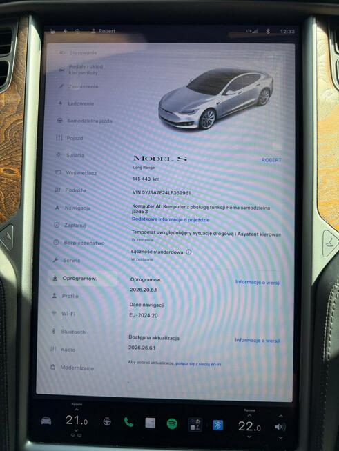 Tesla Model S 103KW AWD Faktura Vat23 POLECAM Mysłowice - zdjęcie 12
