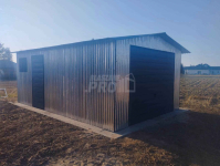 Garaż blaszany 4x6 Brama + otwór na okno dwuspad pod ocieplenie GP200 Pabianice - zdjęcie 6