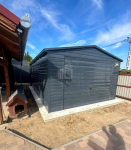 Garaż blaszany 4,5x6m Brama uchylna antyracyt rynny dwuspad ID767 Legnica - zdjęcie 5