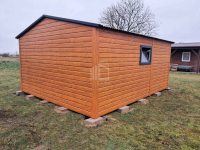 Garaż blaszany 4x5m - brama dwuskrzydłowa okno dach dwuspadowy ID981 Łańcut - zdjęcie 6