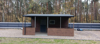 Garaż Blaszany z wiatą oblachowaną 6×5 Ciemny Orzech, Drzwi, Okno Tczew - zdjęcie 3