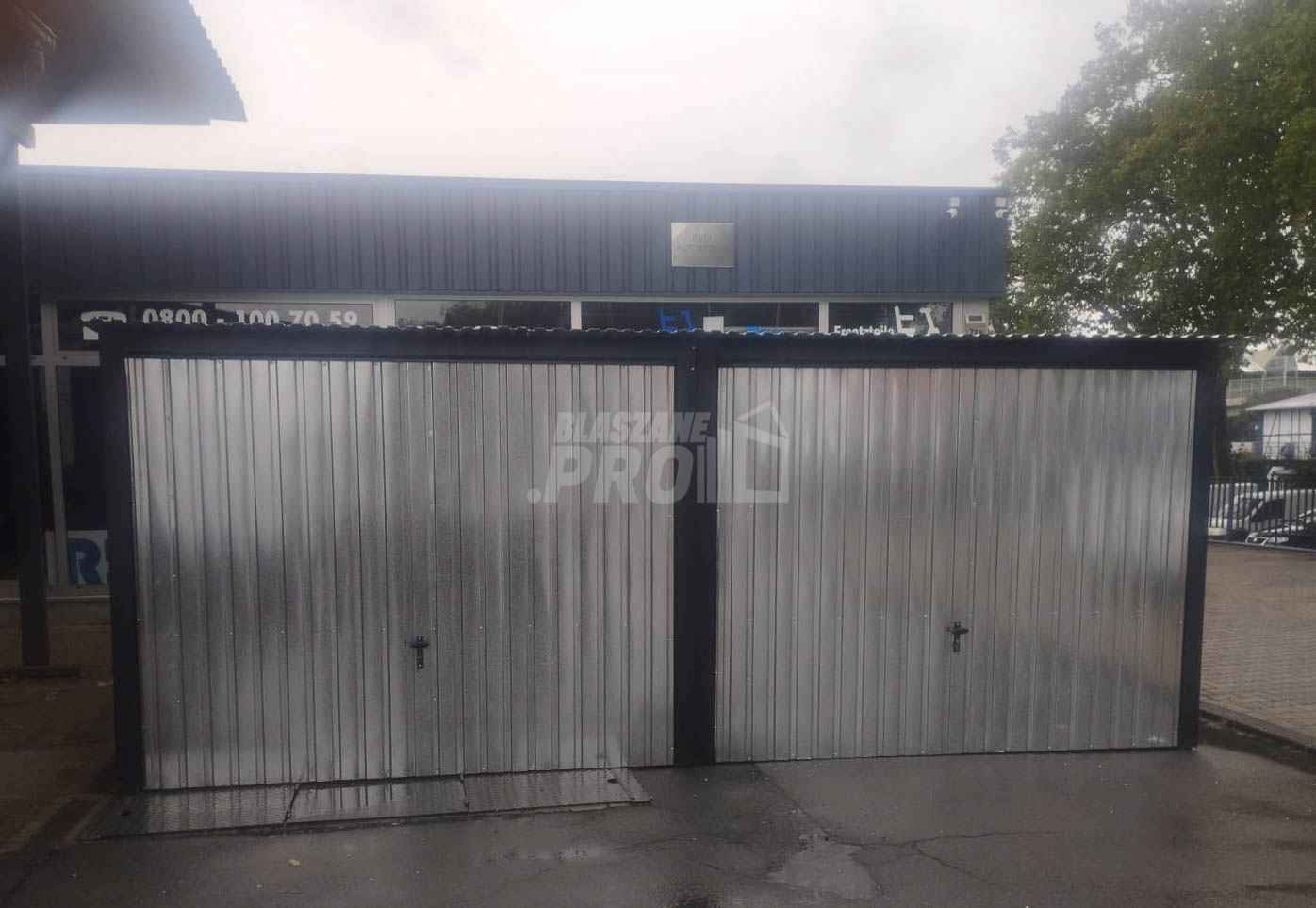 Garaż blaszany 6x5 2x Brama uchylna ocynk  spad w tył GP202 Rzeszów - zdjęcie 3