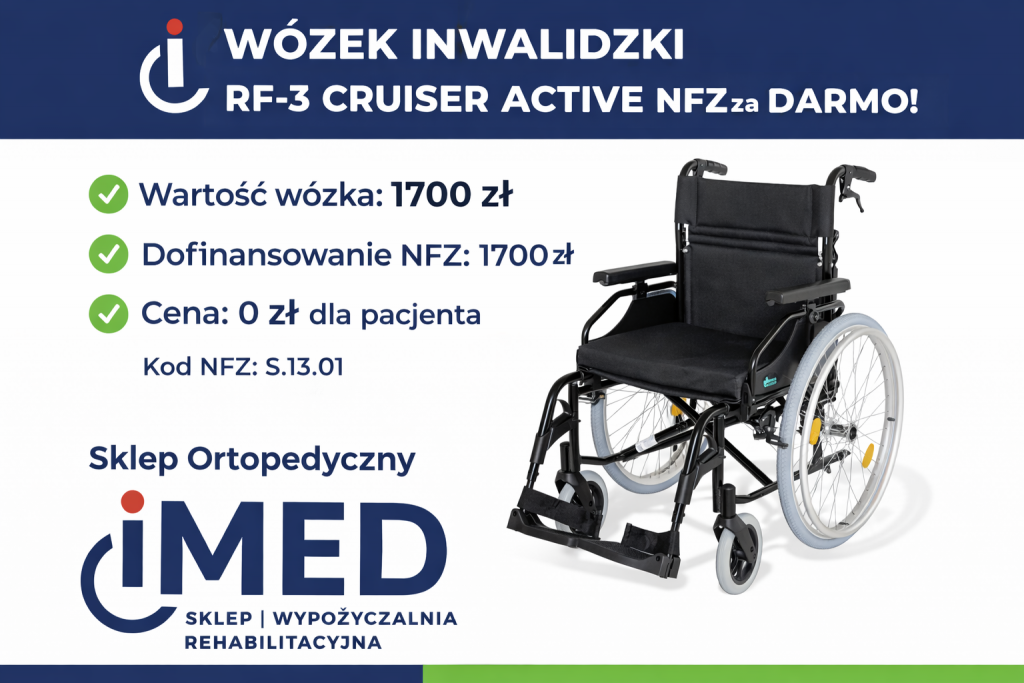 WÓZEK INWALIDZKI RF-3 CRUISER ACTIVE (NFZ) Bemowo - zdjęcie 1