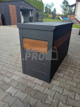 Zabudowa koszy na śmieci wiata śmietnikowa 177x65x110 cm 3x120L GP336 Elbląg - zdjęcie 12