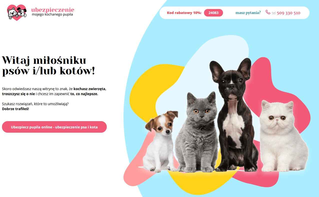 Ubezpiecz Pupila online - Ubezpieczenia dla psów i kotów Bemowo - zdjęcie 1