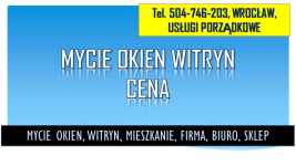 Cennik mycia okien, Wrocław, tel 504-746-203. Umycie witryny w sklepie Psie Pole - zdjęcie 1