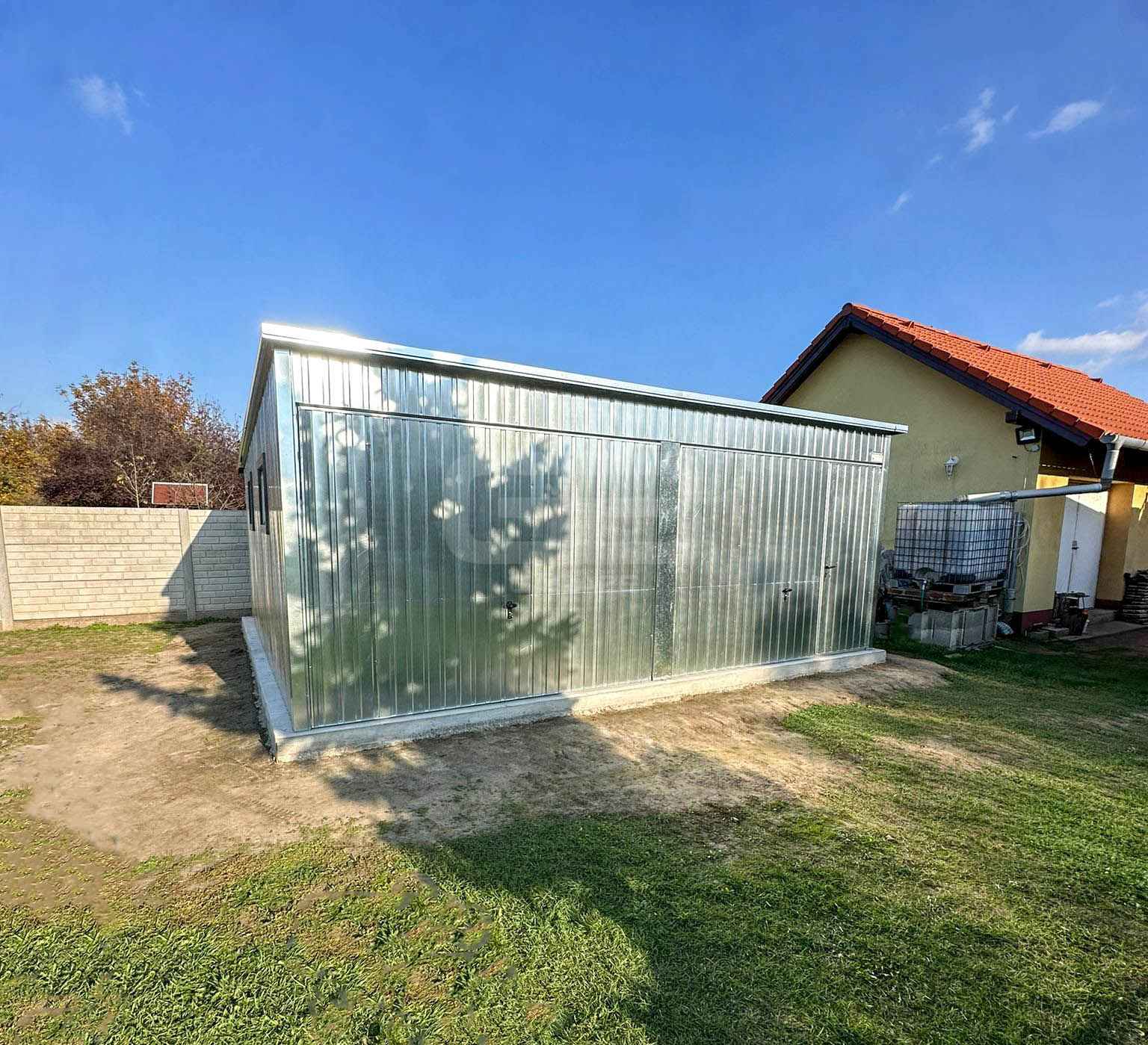 Garaż blaszany 6x6m - 2x brama uchylna 2x okno drzwi ocynk dach GB181 Kołobrzeg - zdjęcie 7