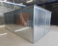 Garaż blaszany 3x5m - brama dwuskrzydłowa - ocynk - dach TS1097 Białystok - zdjęcie 4