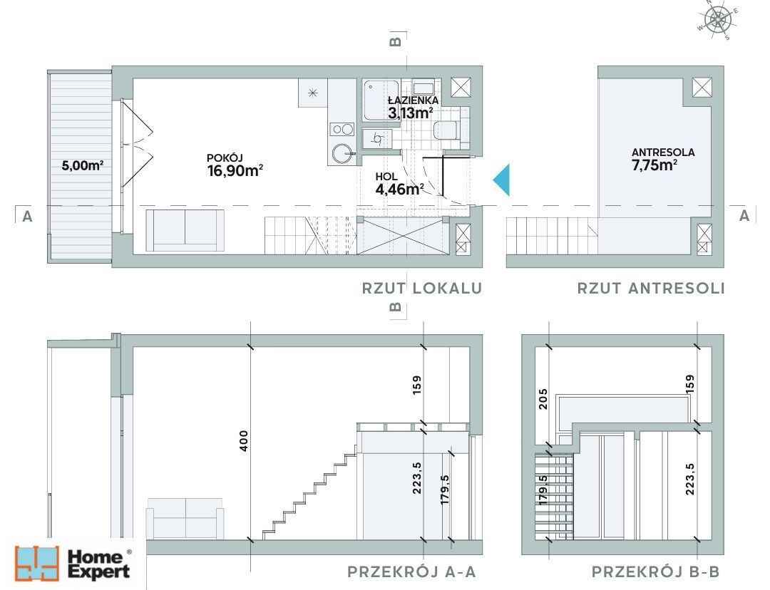 1pok, 32met, Okolice Granicznej ANTRESOLA/BALKON/2022 (Wrocław) Fabryczna - zdjęcie 12
