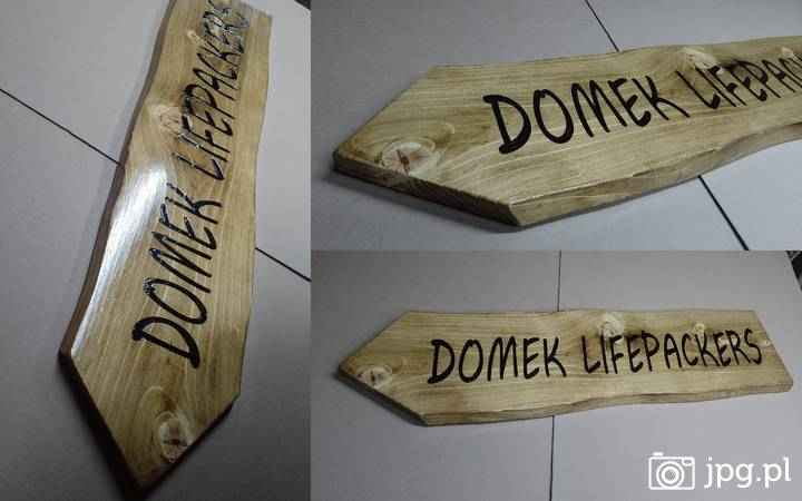 wypalanie na drewnie szyld drewniany reklama w drewnie baner logo Roczyny - zdjęcie 8