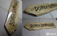 wypalanie na drewnie szyld drewniany reklama w drewnie baner logo Roczyny - zdjęcie 8