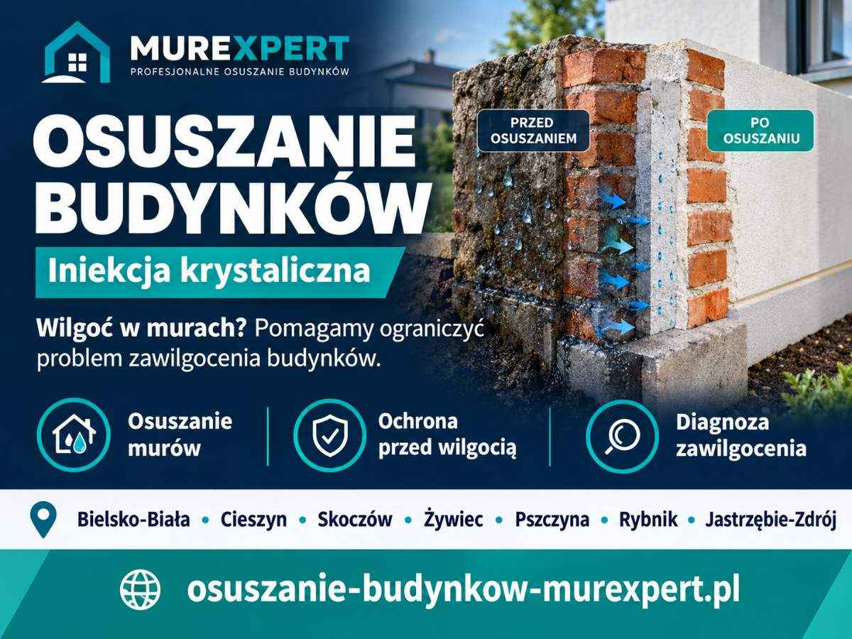 Osuszanie budynków Bielsko-Biała - skuteczne osuszanie murów i ścian Bielsko-Biała - zdjęcie 1