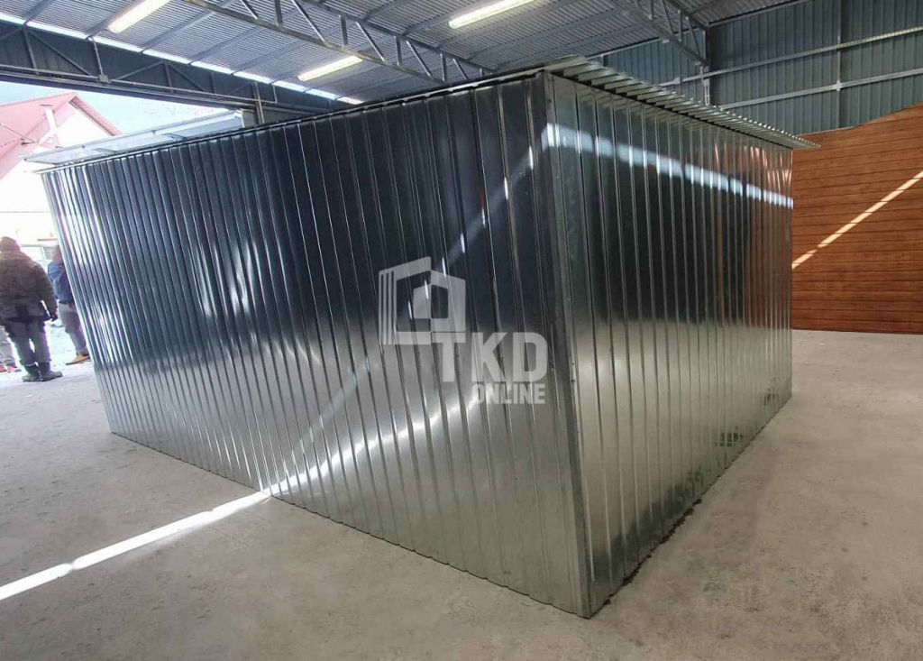 Garaż blaszany 3x5m brama dwuskrzydłowa ocynk dach TKD385 Chełm - zdjęcie 7