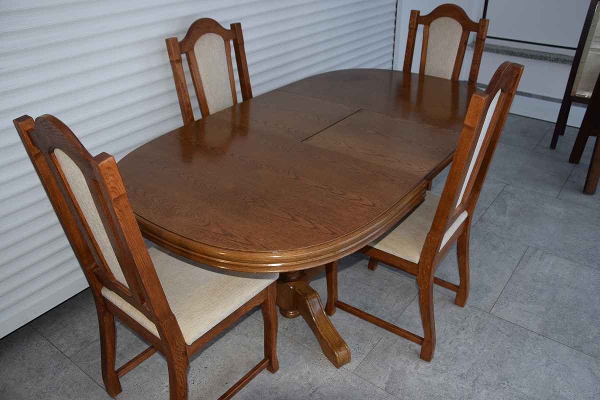 stół rozkładany i 4 krzesła - komplet w super stanie Olsztyn - zdjęcie 7
