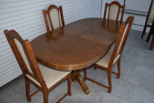 stół rozkładany i 4 krzesła - komplet w super stanie Olsztyn - zdjęcie 7