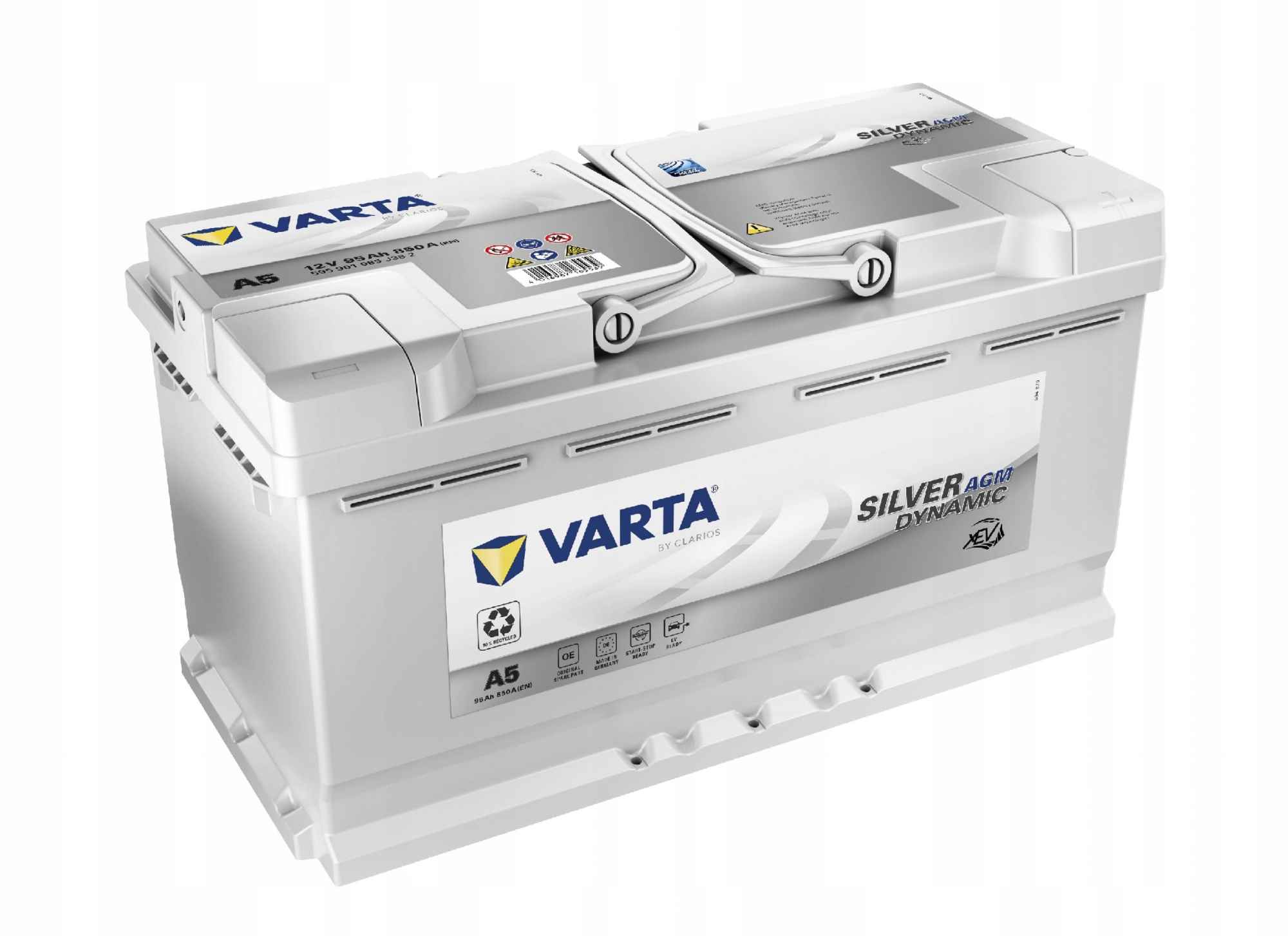 Akumulator 95Ah 850A START&amp;STOP AGM VARTA Silver Dyn. A5 Katowice - zdjęcie 1