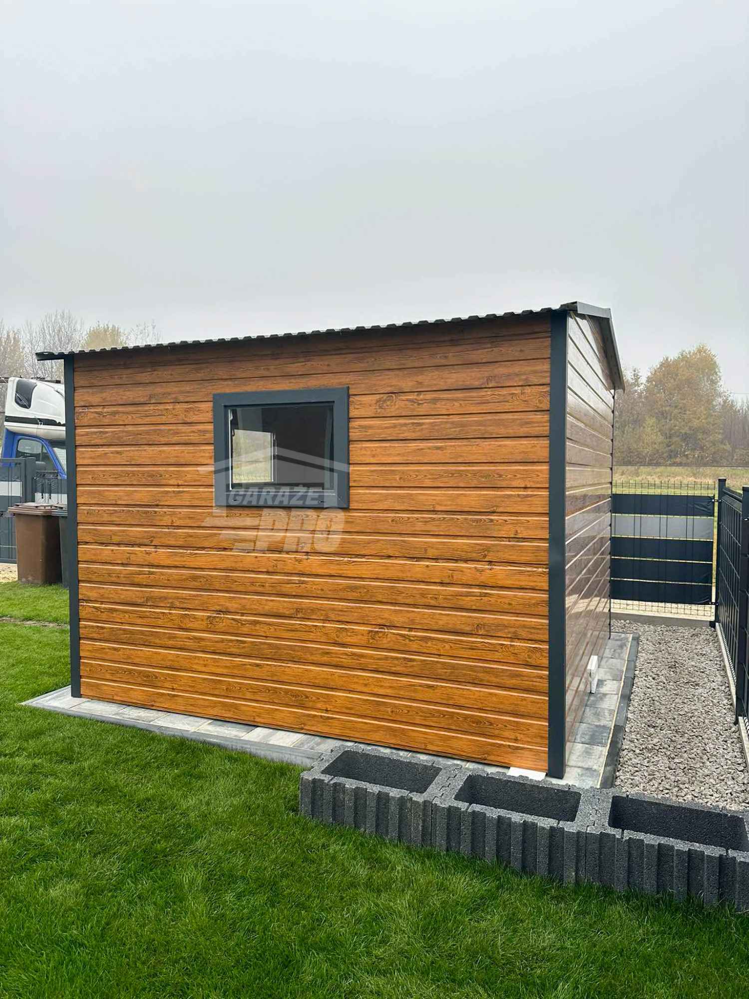 Schowek - domek ogrodowy 3x3m drzwi 2x okno drewnopodobny dach GP448 Kościerzyna-Wybudowanie - zdjęcie 5