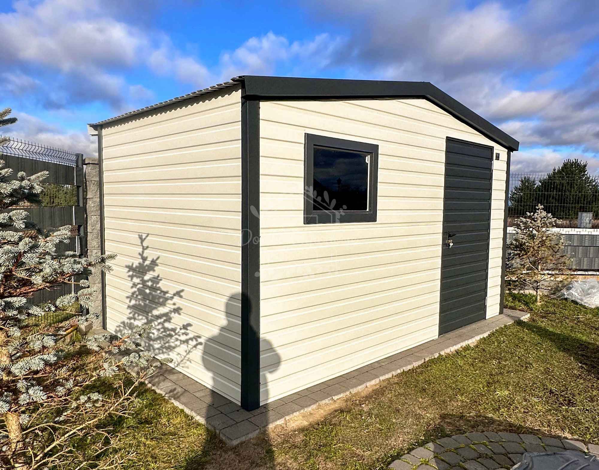 Schowek - domek ogrodowy 3x2m  biały  antracyt dach dwuspadowy ID1162 Rybnik - zdjęcie 5