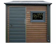 Schowek domek ogrodowy 2,5x2,5m drzwi okno dach rynny ID1128