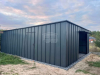 Garaż blaszany 6x8 brama uchylna drzwi blacha na rąbek dach GP646 Rzeszów - zdjęcie 2