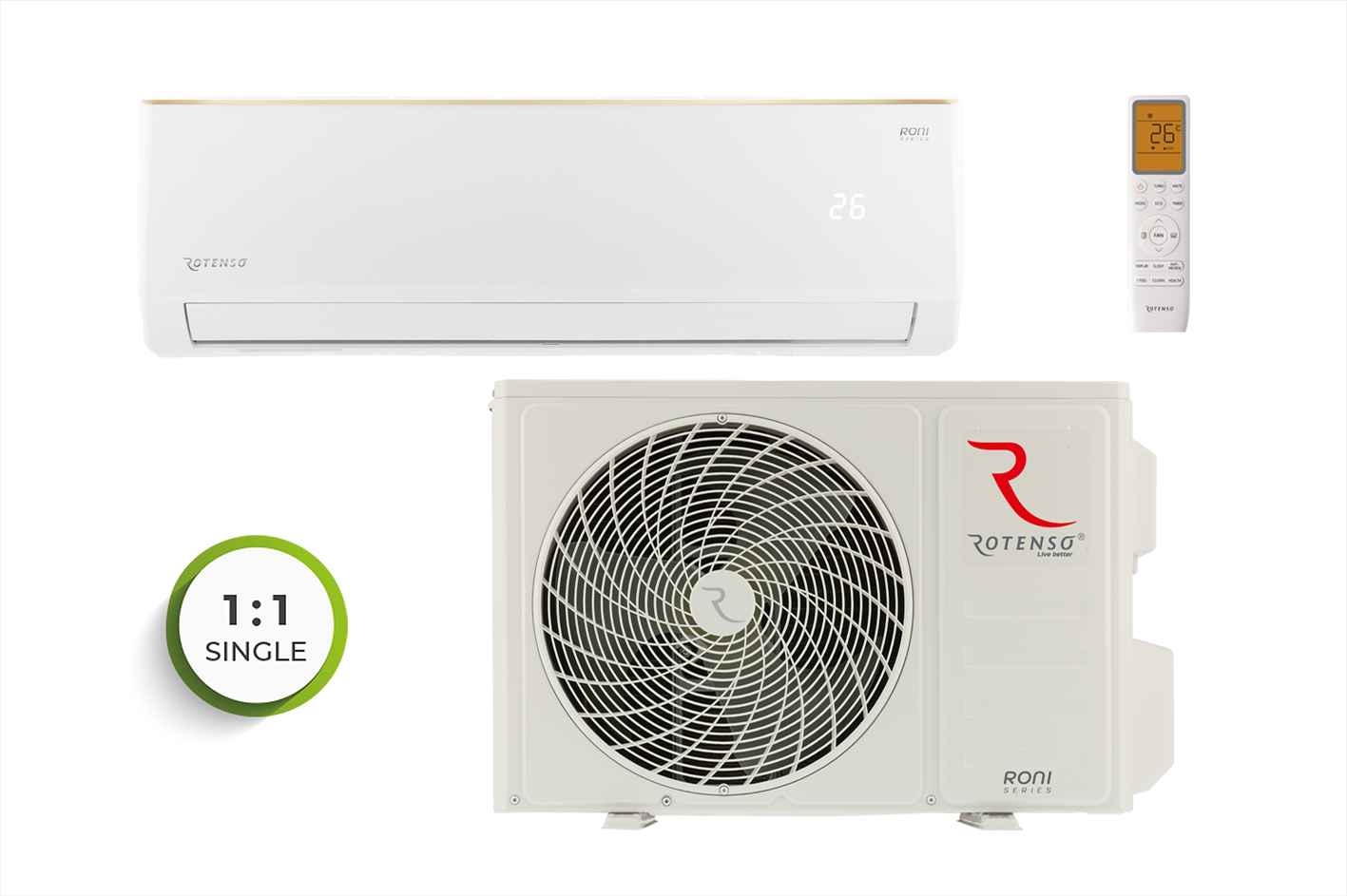 Klimatyzacja Rotenso 2,6 kW czyste i zdrowe powietrze Twoim w domu Fabryczna - zdjęcie 2