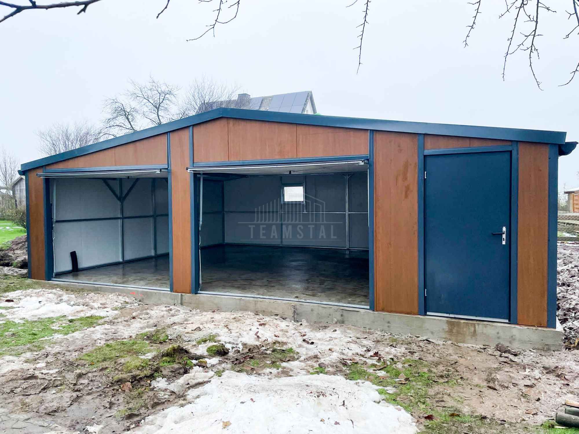 Garaż Ocieplany Płyta 9x6 2x Brama 2x okno Rynny Blachodach TS1238 Katowice - zdjęcie 9