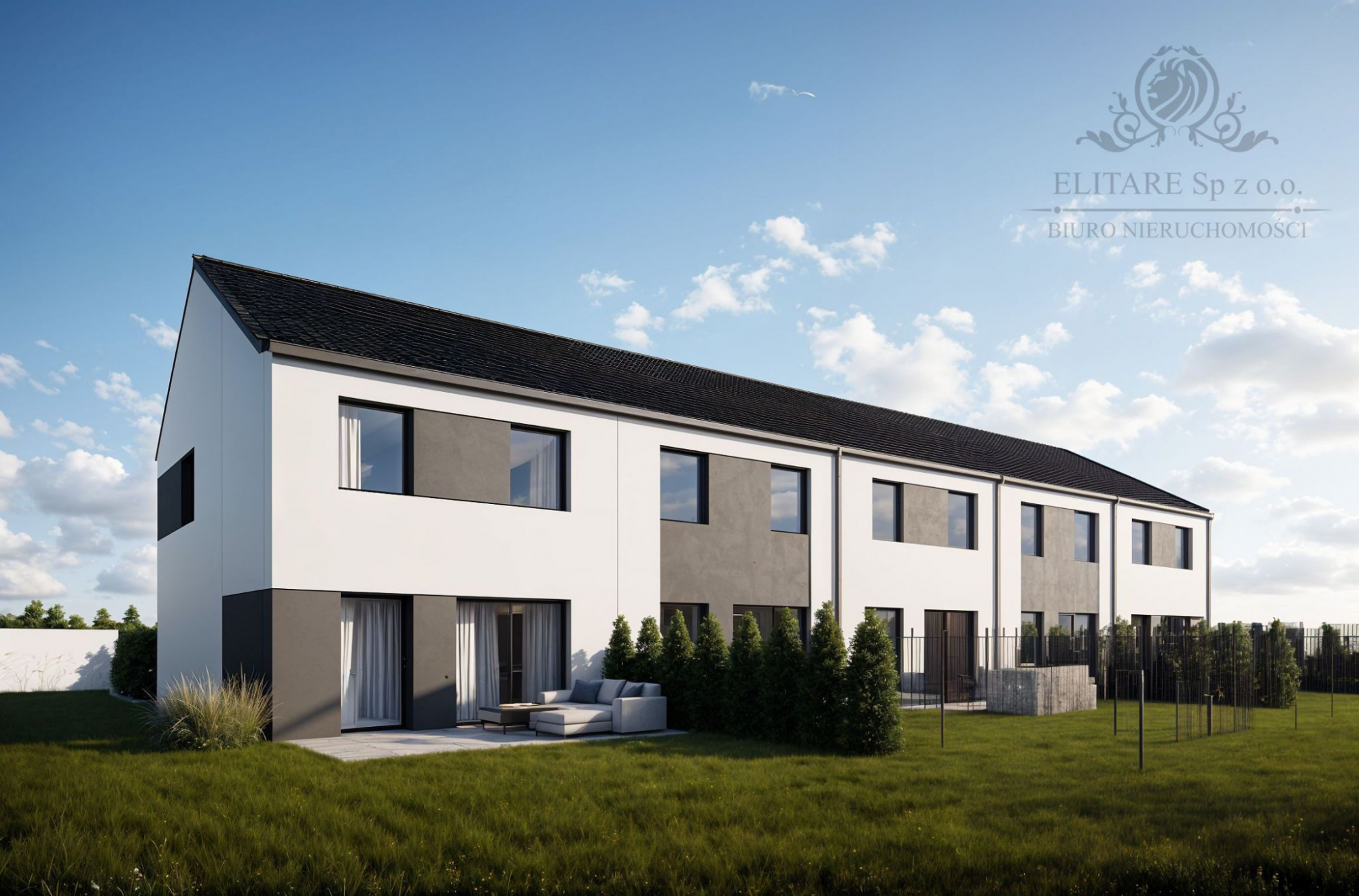 DOM szereg SKRAJNY 103,02m na działce 321m2m2, Iwiny Siechnice Iwiny - zdjęcie 1