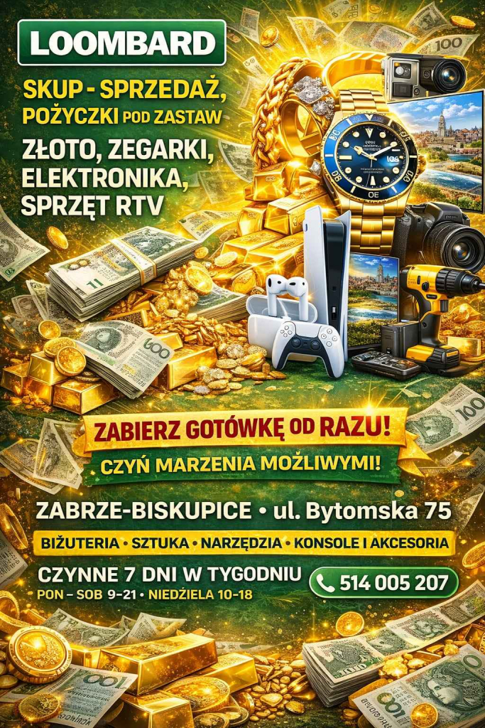NAJLEPSZY LOOMBARD W MIEŚCIE! Zabrze Ul.Bytomska 75 Zabrze - zdjęcie 1