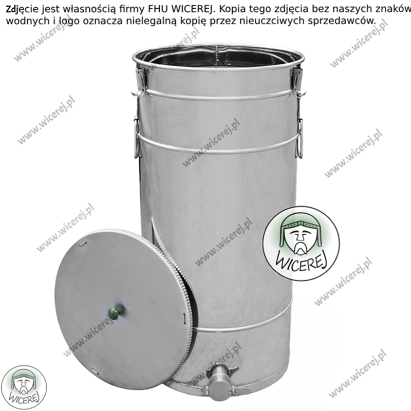 PREMIUM Odstojnik do miodu 100L z ZATRZASKAMI nierdzewny kwasoodporny Jaśliska - zdjęcie 6