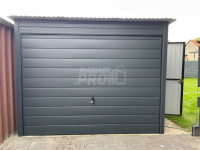 Garaż blaszany 3x6,5 brama uchylna - drzwi - Dach spad w tył GP243 Tczew - zdjęcie 2