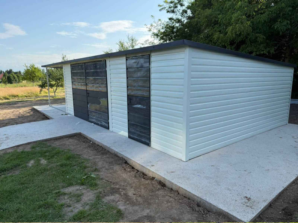 Garaż Blaszany 10x5 | Wiata + Drzwi + Brama | Profil Ocynk | Producent Kielce - zdjęcie 3