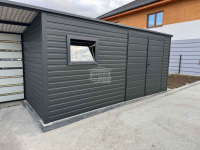 Schowek Domek Ogrodowy 5x2m wiata 1m Drzwi  okno dach spad w tył GP550 Inowrocław - zdjęcie 3