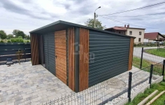 Schowek Domek ogrodowy 5x4m brama okno drewnopodowny dach rynny TKD437 Jastrzębie-Zdrój - zdjęcie 2