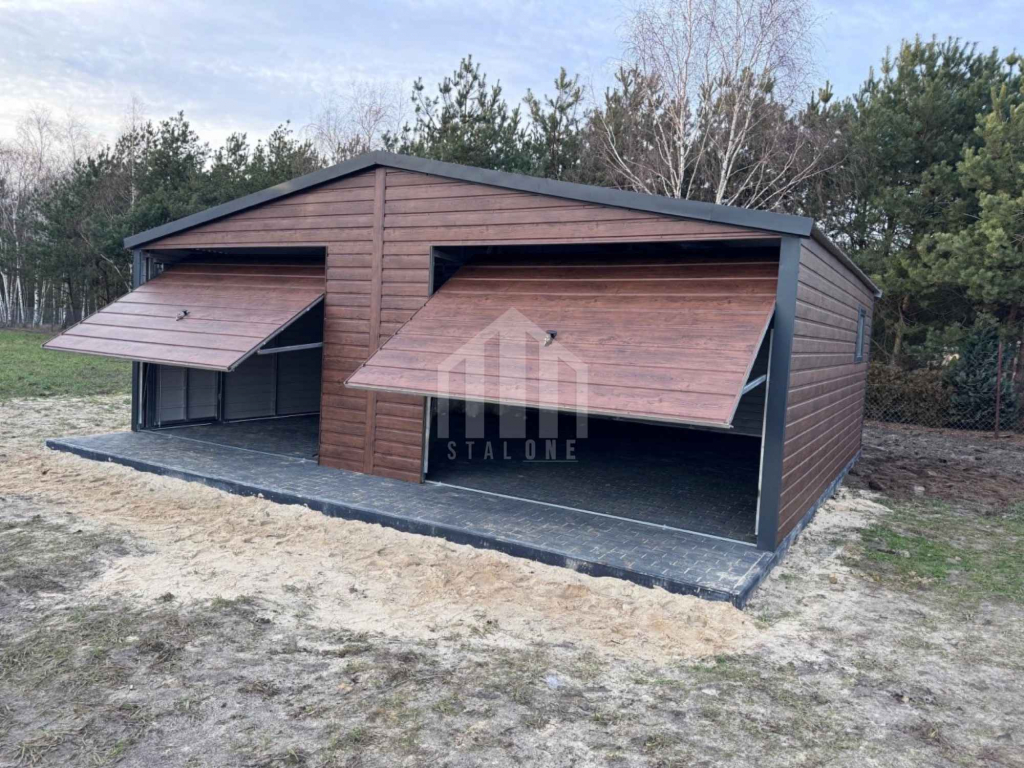 Garaż blaszany 7x5m - 2x brama uchylna - drzwi - 2x okno SO106 Lubartów - zdjęcie 5