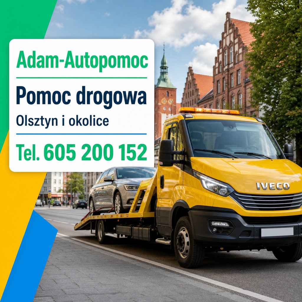 Adam-Autopomoc - pomoc drogowa dostępna 24 godziny na dobę w Olsztynie Olsztyn - zdjęcie 1