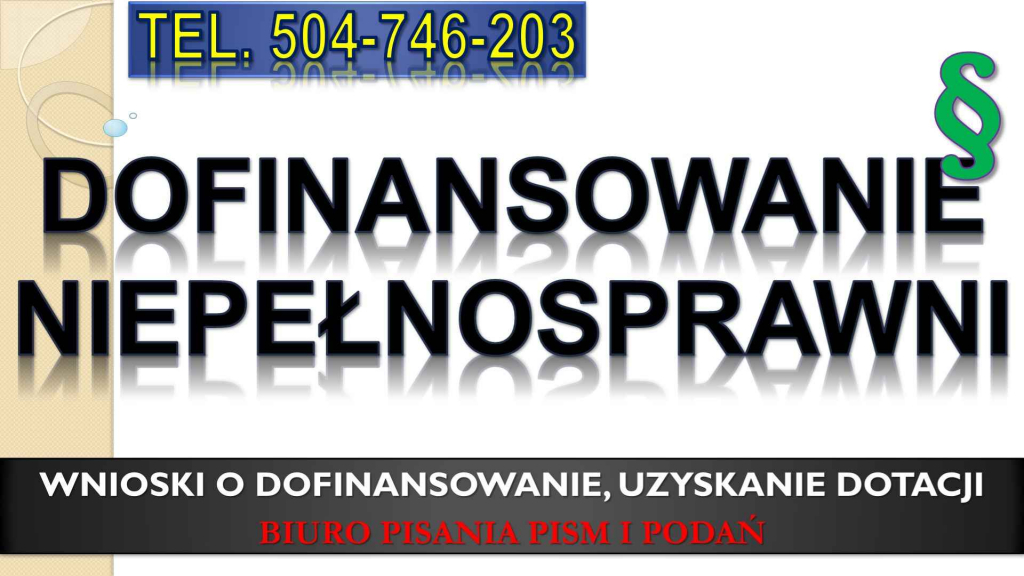 Dofinansowanie dla niepełnosprawnych tel. 504-746-203. Wzór wniosku, Psie Pole - zdjęcie 3