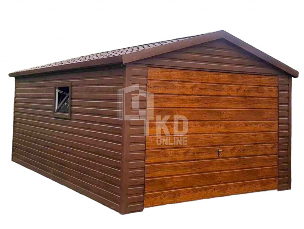 Garaż Blaszany 3,5x5 Brama uchylna 1x okno blachodachówka TKD135 Kielce - zdjęcie 1