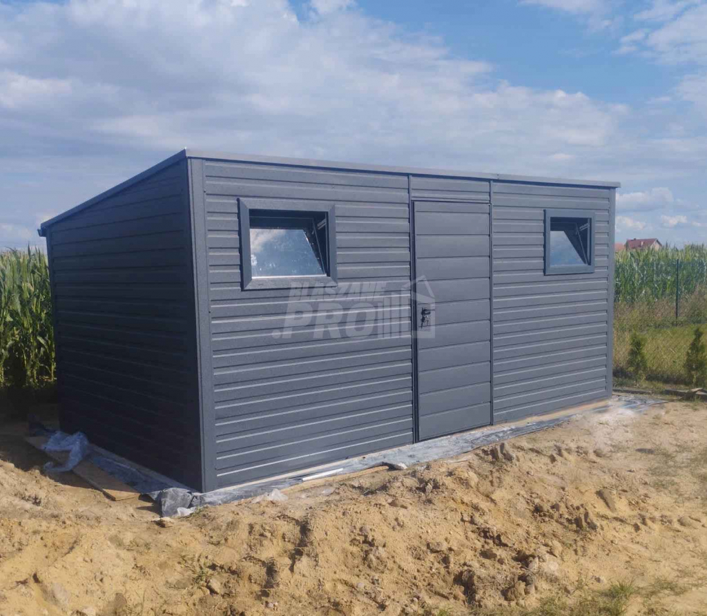 Domek ogrodowy - schowek 5,5x2 drzwi 2x okno Dach spad w tył  GP214 Inowrocław - zdjęcie 4