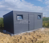 Domek ogrodowy - schowek 5,5x2 drzwi 2x okno Dach spad w tył  GP214 Inowrocław - zdjęcie 4