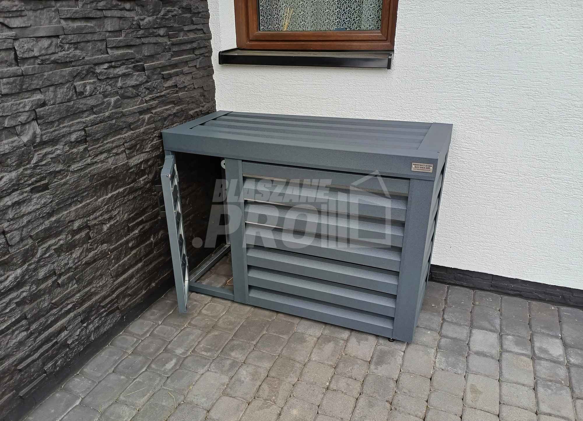 Osłona klimatyzatora - pompy ciepła 100x40x80 cm antracyt GP306 Bydgoszcz - zdjęcie 6