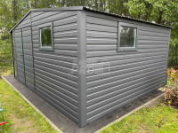 Domek Ogrodowy 4x4  + wiata antracyt drzwi 2x okno dwuskrzydłowe GP236 Słupsk - zdjęcie 5