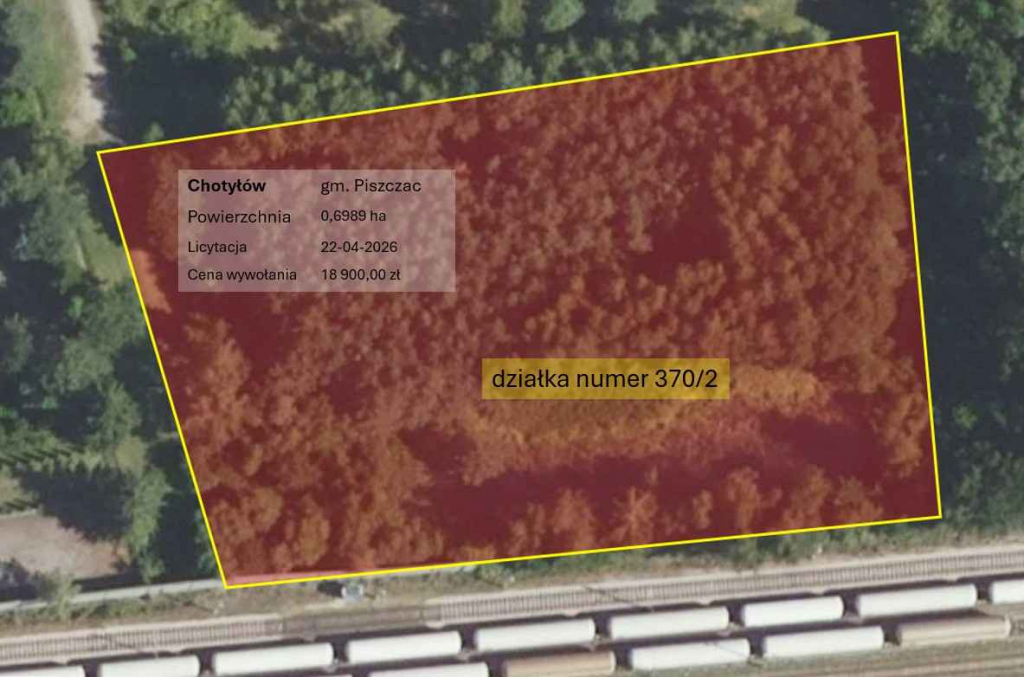 8 działek, licytacja komornicza, inwestycyjne Chotyłów - zdjęcie 7