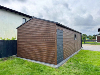 Garaż blaszany 3,7x6 brama drzwi okno rynna dach blachodachówka TS1176 Świnoujście - zdjęcie 2