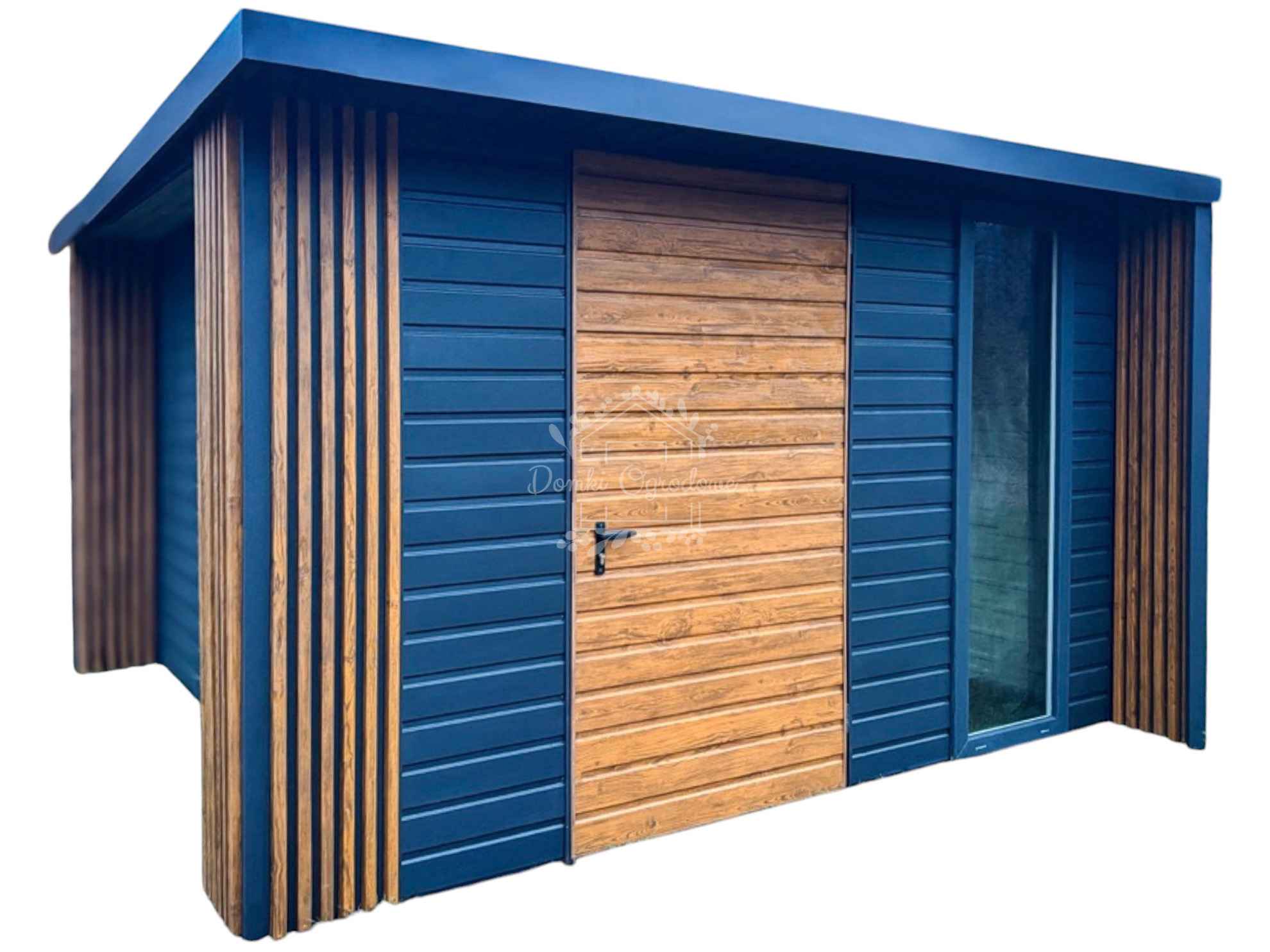 Schowek Domek ogrodowy  3x3m + wiata  Antracyt - Drewnopodobny ID903 Gorzów Wielkopolski - zdjęcie 1