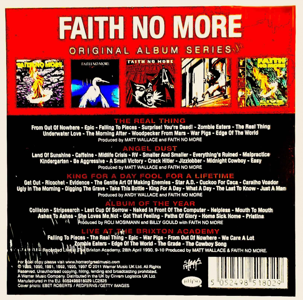 Polecam Nowy Zestaw 5 Płyt CD FAITH NO MORE 5 Albumów CD Katowice - zdjęcie 2